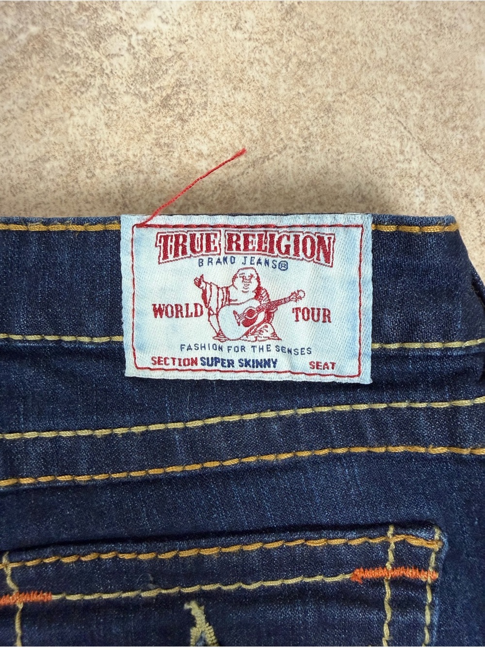 True Religion Big T Dark Indigo Super Skinny Jeans - Picture 8 of 10